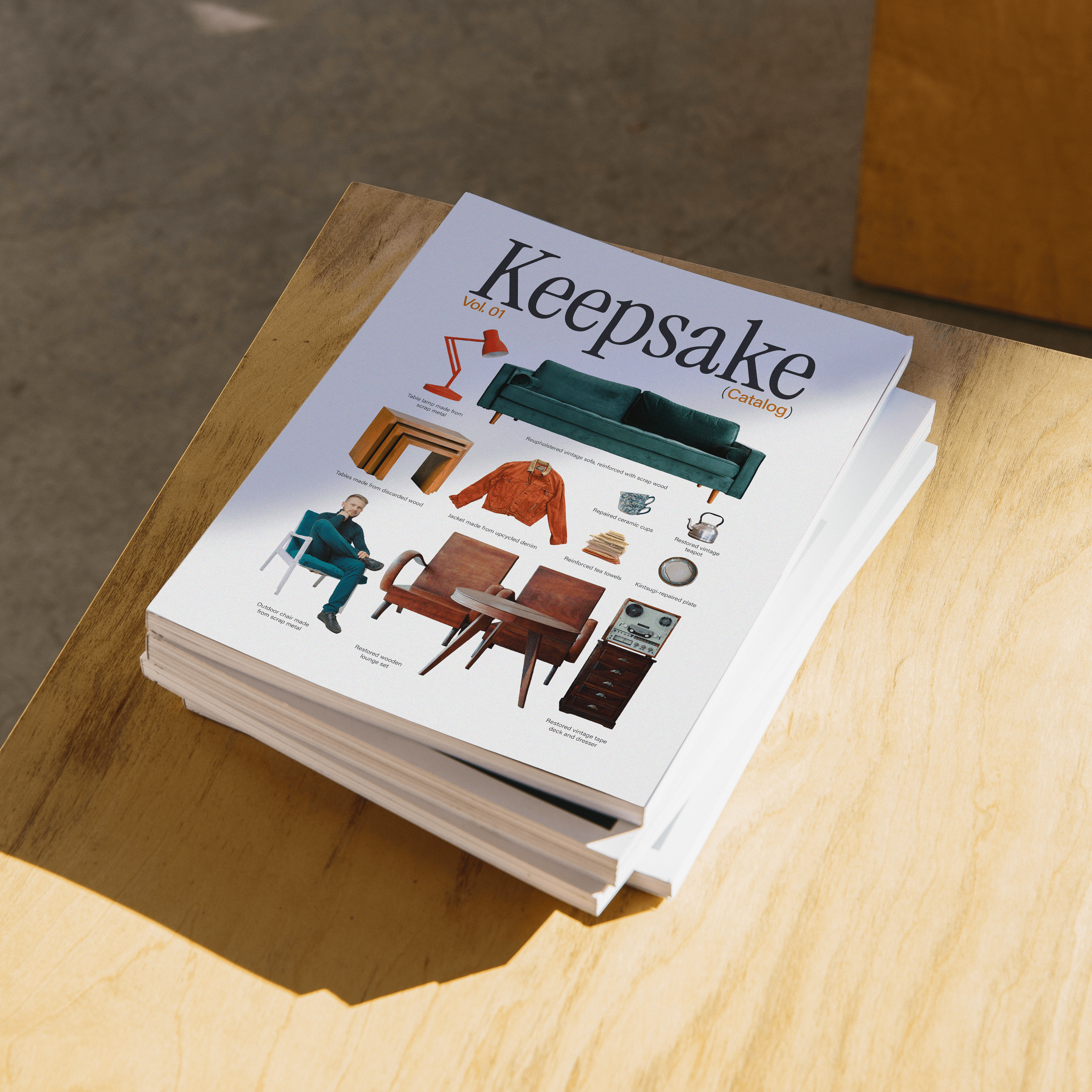 Keepsake magazine mockup