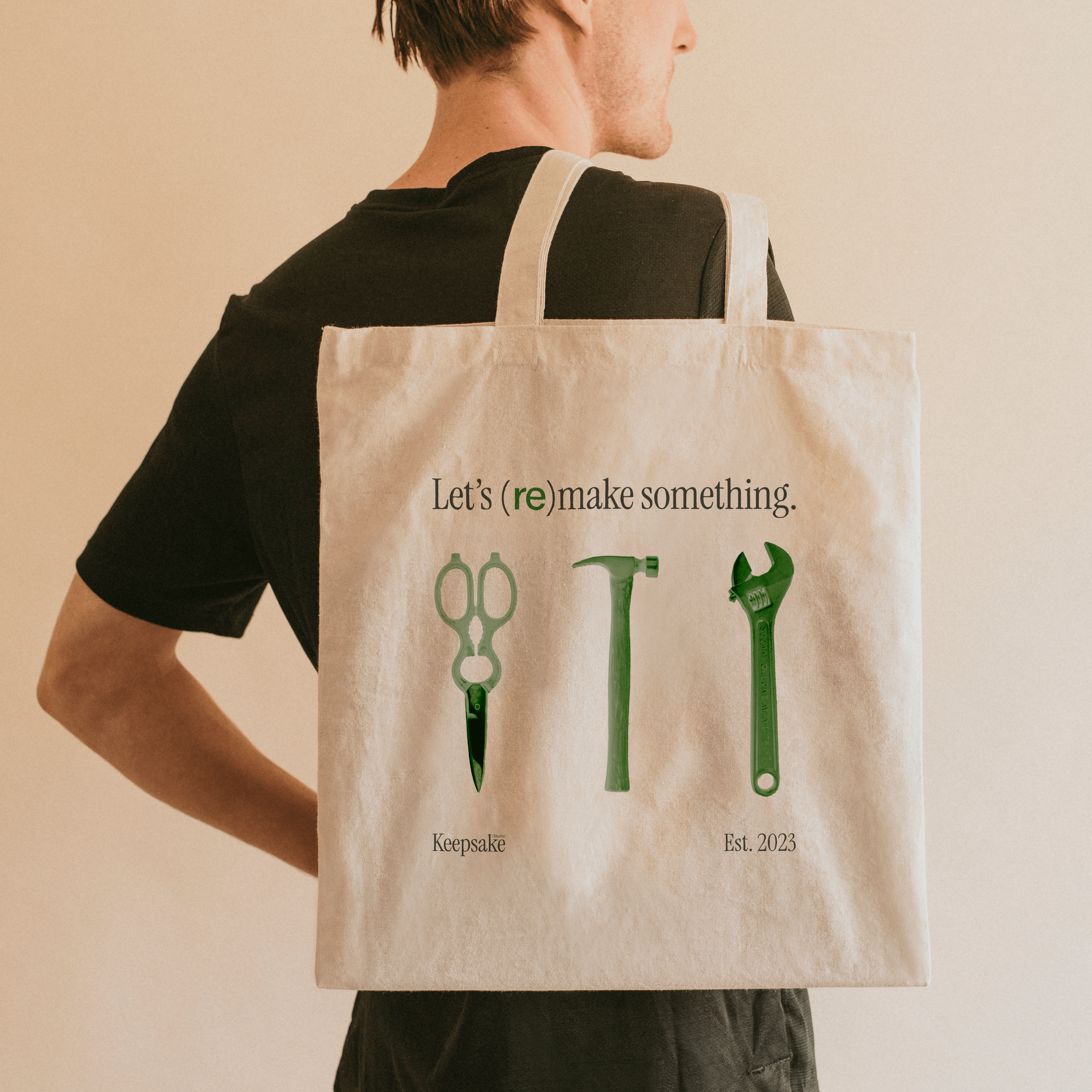 Keepsake totebag mockup