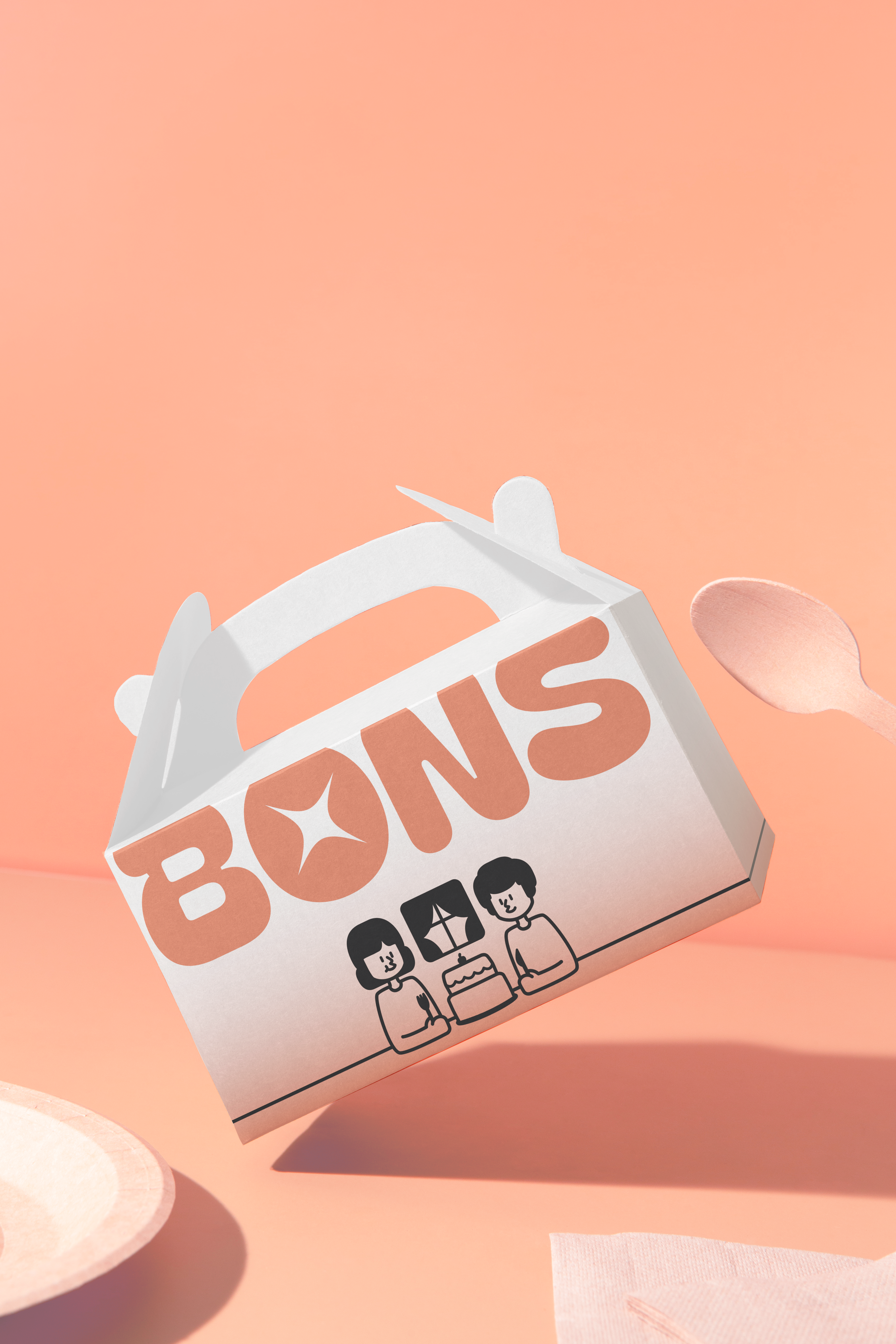 Bons cakebox mockup