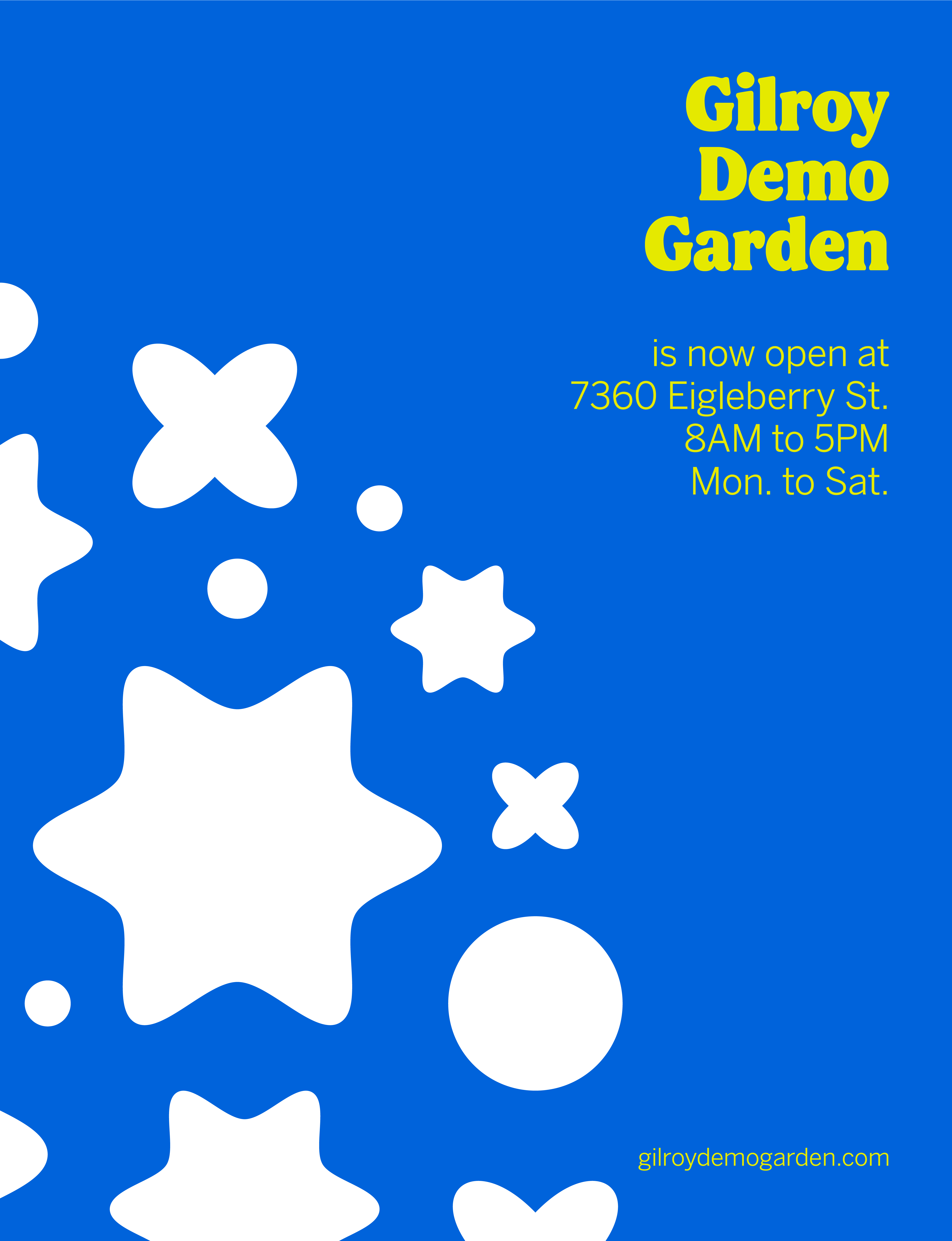 GDG poster mockup blue