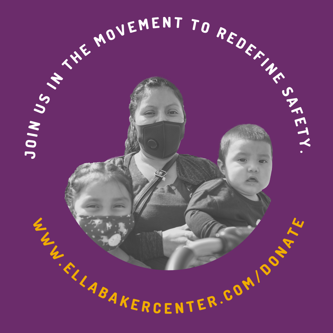 Ella Baker Center donor reactivation campaign graphic 1