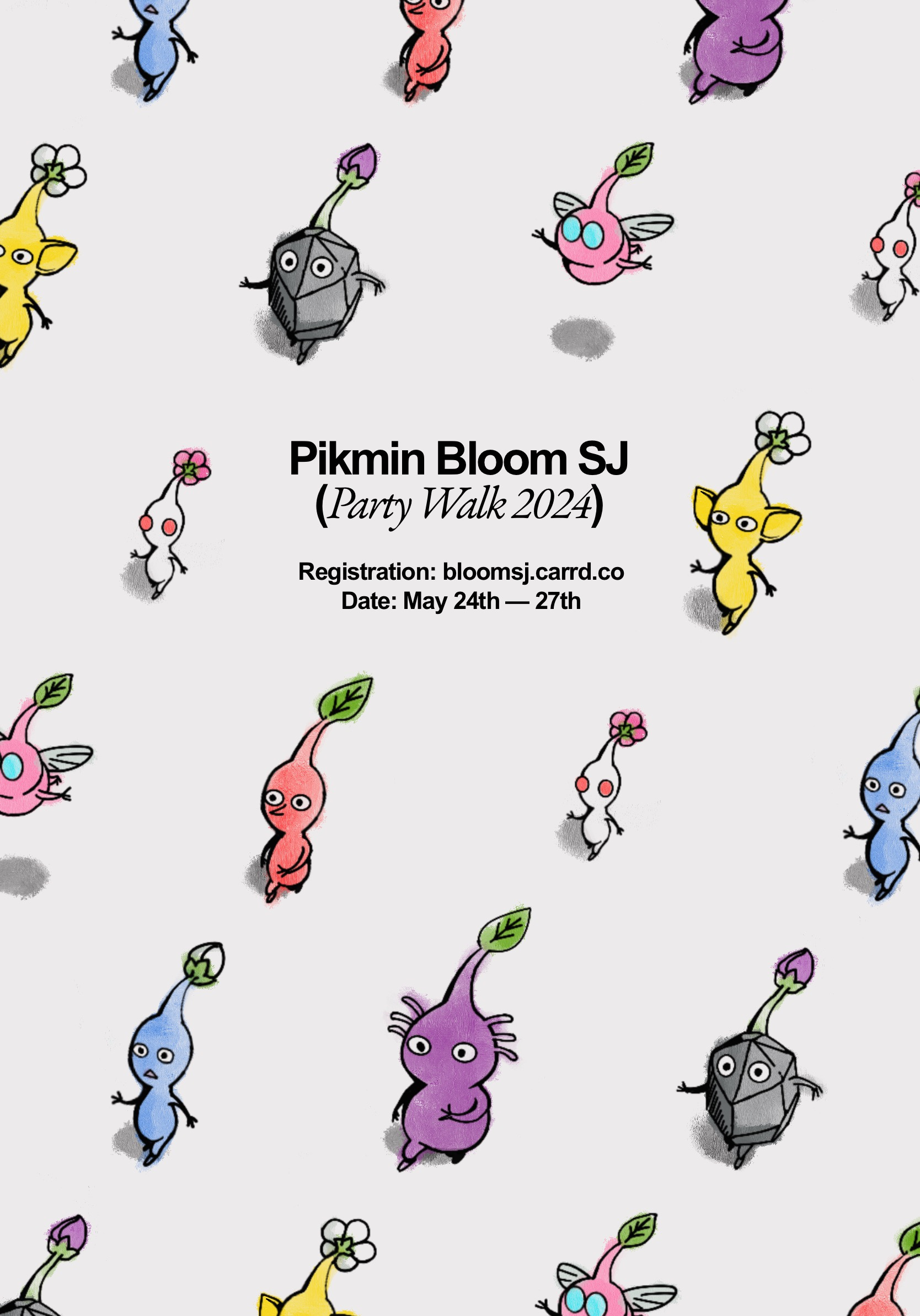 Poster design for Pikmin Bloom